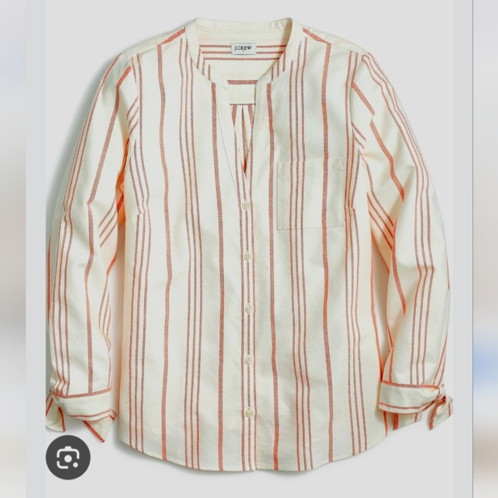 J.Crew NWOT Striped Button Down Relaxed Fit Size Medium